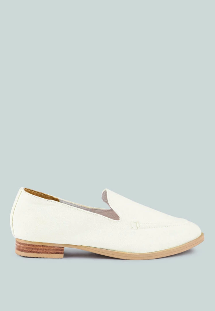 Rag & Co BOUGIE White Organic Canvas Loafers Loafers & Ballerinas 4 Rag & Co BOUGIE White Organic Canvas Loafers Loafers & Ballerinas