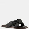 Rag & Co CHUBS Black Puffy Strap Sliders Flat Flats 2 Rag & Co CHUBS Black Puffy Strap Sliders Flat Flats