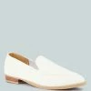 Rag & Co BOUGIE White Organic Canvas Loafers Loafers & Ballerinas