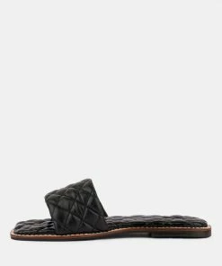 Rag & Co ODALTA Black Handcrafted Quilted Summer Flats 12 Rag & Co ODALTA Black Handcrafted Quilted Summer Flats