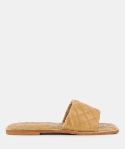 Rag & Co ODALTA Beige Handcrafted Quilted Summer Flats
