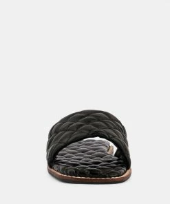 Rag & Co ODALTA Black Handcrafted Quilted Summer Flats 11 Rag & Co ODALTA Black Handcrafted Quilted Summer Flats