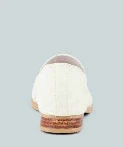 Rag & Co BOUGIE White Organic Canvas Loafers Loafers & Ballerinas 13 Rag & Co BOUGIE White Organic Canvas Loafers Loafers & Ballerinas