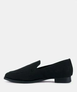 Rag & Co BOUGIE Black Organic Canvas Loafers