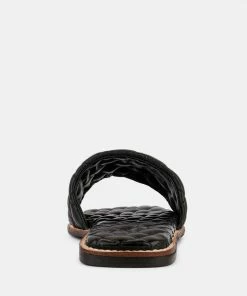 Rag & Co ODALTA Black Handcrafted Quilted Summer Flats 13 Rag & Co ODALTA Black Handcrafted Quilted Summer Flats
