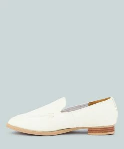 Rag & Co BOUGIE White Organic Canvas Loafers Loafers & Ballerinas 12 Rag & Co BOUGIE White Organic Canvas Loafers Loafers & Ballerinas