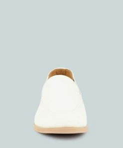 Rag & Co BOUGIE White Organic Canvas Loafers Loafers & Ballerinas 11 Rag & Co BOUGIE White Organic Canvas Loafers Loafers & Ballerinas