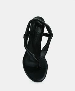 Rag & Co SINGLES Black High Heeled Thong Sandals 14 Rag & Co SINGLES Black High Heeled Thong Sandals