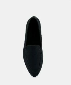Rag & Co BOUGIE Black Organic Canvas Loafers