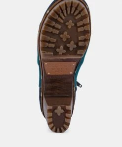 Rag & Co AGUAR Blue Denim Patchwork Ankle Boots 15 Rag & Co AGUAR Blue Denim Patchwork Ankle Boots