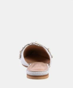 Rag & Co ASTRE Embellished Delicate Pearl Mules In White 13 Rag & Co ASTRE Embellished Delicate Pearl Mules In White