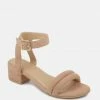 Rag & Co AMELIA Beige Block Heel Sandal 2 Rag & Co AMELIA Beige Block Heel Sandal