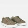 Rag & Co ASHFORD Taupe Fine Suede Handcrafted Sneakers