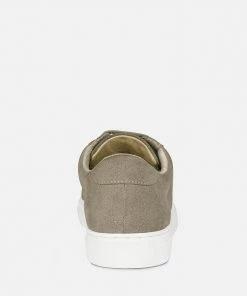 Rag & Co ASHFORD Taupe Fine Suede Handcrafted Sneakers