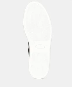 Rag & Co ASHFORD Black Fine Leather Handcrafted Sneakers