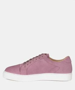 Rag & Co ASHFORD Pink Fine Suede Handcrafted Sneakers