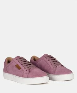 Rag & Co ASHFORD Pink Fine Suede Handcrafted Sneakers