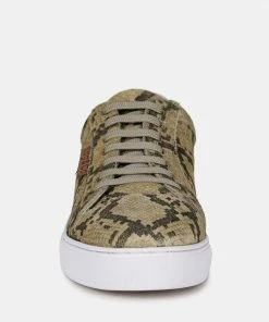 Rag & Co ASHFORD Snake Skin Print Handcrafted Sneakers 10 Rag & Co ASHFORD Snake Skin Print Handcrafted Sneakers