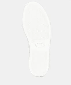 Rag & Co ASHFORD White Fine Leather Handcrafted Sneakers