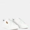 Rag & Co ASHFORD White Fine Leather Handcrafted Sneakers