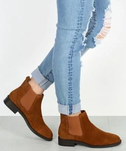 Rag & Co AVRIL Tan Chelsea Boots