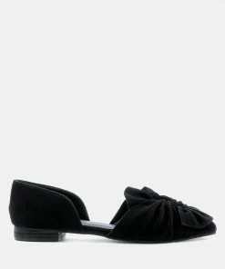 Rag & Co BAAKO Black Knotted Shoe Flats