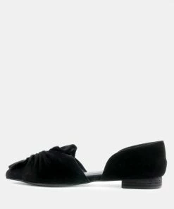 Rag & Co BAAKO Black Knotted Shoe Flats