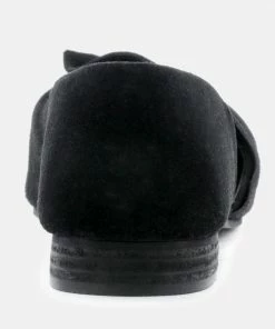 Rag & Co BAAKO Black Knotted Shoe Flats