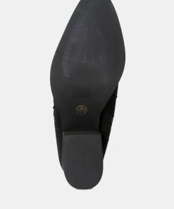 Rag & Co BAUENA Black Ankle Boots With Zip Closure