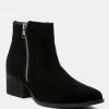 Rag & Co BAUENA Black Ankle Boots With Zip Closure 1 Rag & Co BAUENA Black Ankle Boots With Zip Closure