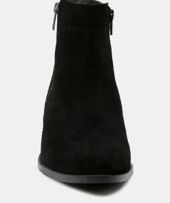 Rag & Co BAUENA Black Ankle Boots With Zip Closure