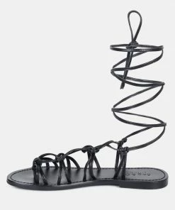 Rag & Co BAXEA Handcrafted Black Tie Up String Flats 11 Rag & Co BAXEA Handcrafted Black Tie Up String Flats