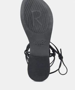 Rag & Co BAXEA Handcrafted Black Tie Up String Flats 13 Rag & Co BAXEA Handcrafted Black Tie Up String Flats