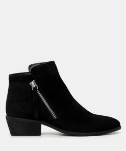 Rag & Co BESS Black Ankle Boots