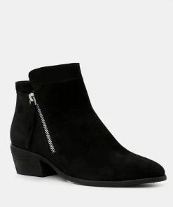 Rag & Co BESS Black Ankle Boots