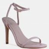 Rag & Co Sandals BLONDES Pink Croc High Heeled Sandal