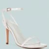 Rag & Co BLONDES White Croc High Heeled Sandal Sandals