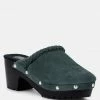 Rag & Co INCA Grey Fine Suede Leather Clogs