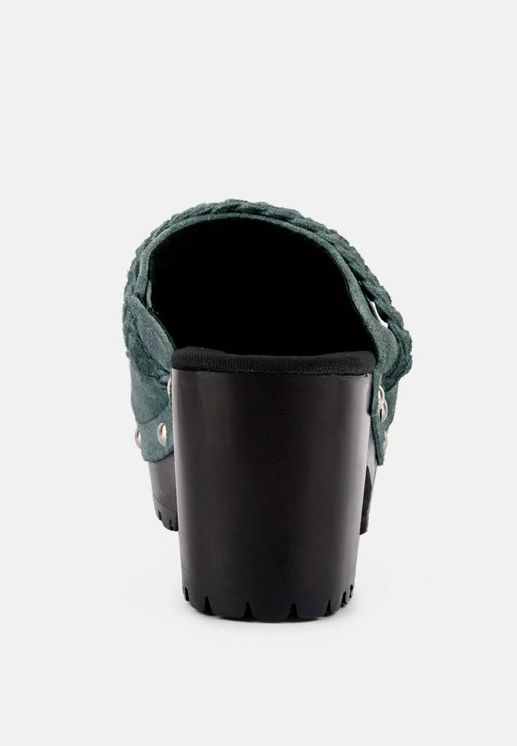 Rag & Co INCA Grey Fine Suede Leather Clogs 7 Rag & Co INCA Grey Fine Suede Leather Clogs