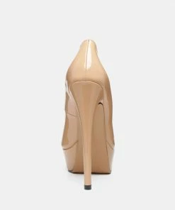 Rag & Co Pumps BRIELLE High Heel Peep Toe Stiletto In Latte 13 Rag & Co Pumps BRIELLE High Heel Peep Toe Stiletto In Latte