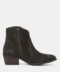 Rag & Co BRISA Dark Brown Ankle Boots