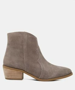 Rag & Co BRISA Taupe Ankle Boots