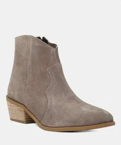 Rag & Co BRISA Taupe Ankle Boots