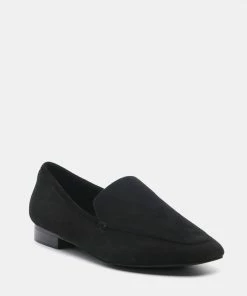 Rag & Co JULIA Black Suede Semi Casual Loafers