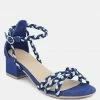 Rag & Co CANDANCE Blue Block Heel Sandal Sandals 2 Rag & Co CANDANCE Blue Block Heel Sandal Sandals