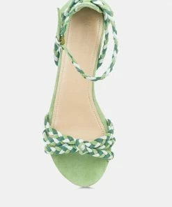 Rag & Co CANDANCE Green Block Heel Sandal 14 Rag & Co CANDANCE Green Block Heel Sandal