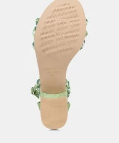 Rag & Co CANDANCE Green Block Heel Sandal 15 Rag & Co CANDANCE Green Block Heel Sandal