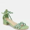 Rag & Co CANDANCE Green Block Heel Sandal 1 Rag & Co CANDANCE Green Block Heel Sandal