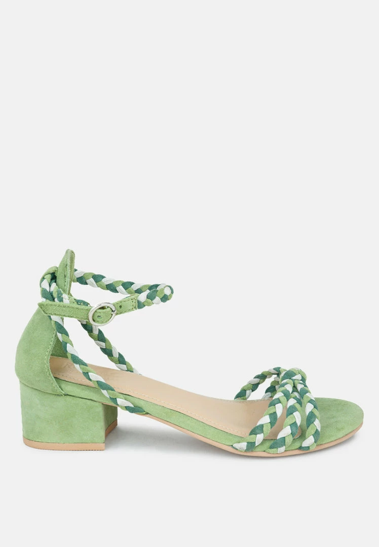 Rag & Co CANDANCE Green Block Heel Sandal 4 Rag & Co CANDANCE Green Block Heel Sandal