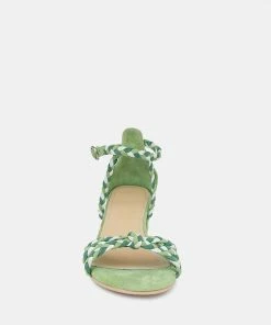 Rag & Co CANDANCE Green Block Heel Sandal 11 Rag & Co CANDANCE Green Block Heel Sandal